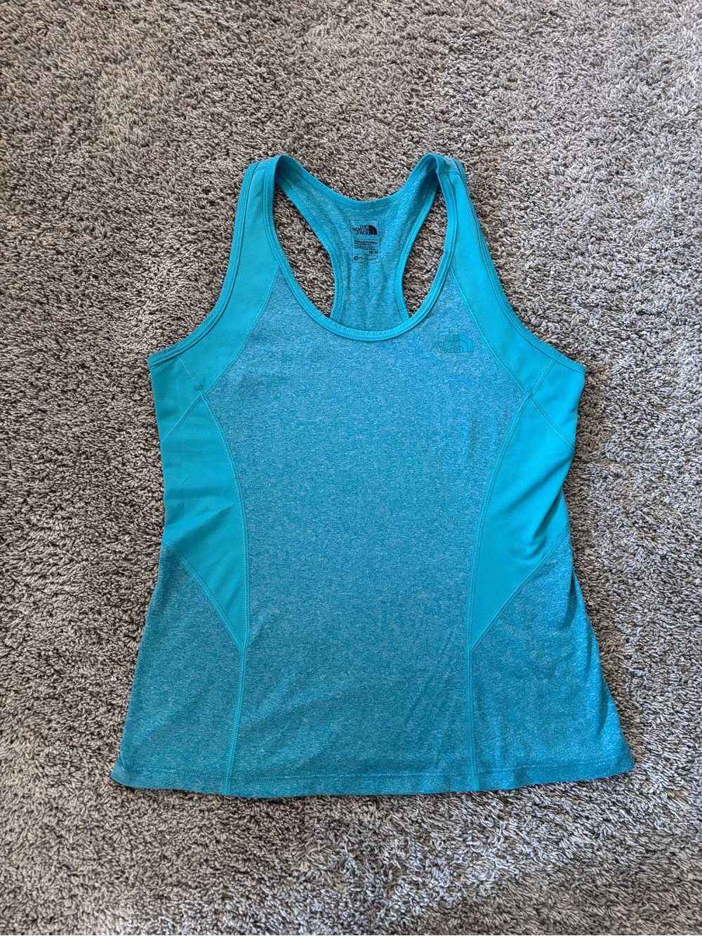 The North Face FlashDry Women's Turquoise Blue Racerback Performance Tank Size M